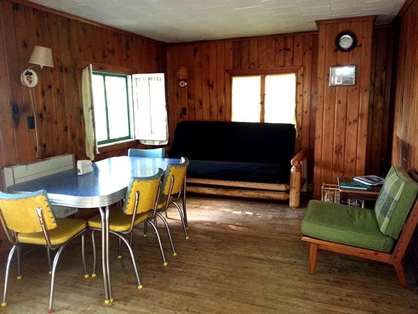 Cabin 3 Living and Dining Area.