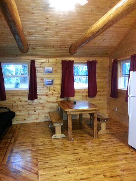 Cabin 6 (Birch) Open Room.