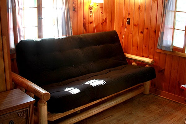 Cedar and Pine log futon